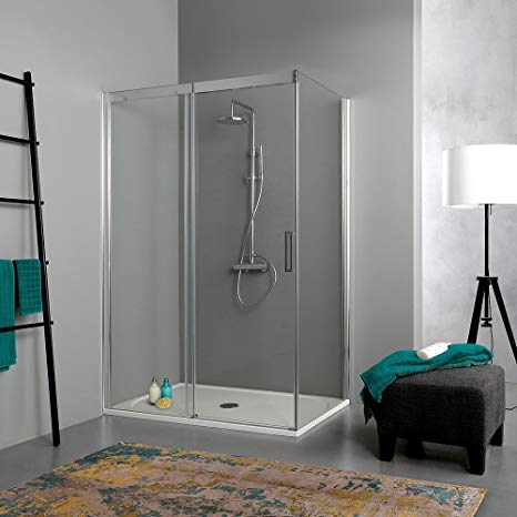 Cabina Doccia 70 X 110.Laneri Box Doccia Angolare Vetro Easy Clean 70 X 110 Cm Scorrevole Luminushair Com Br